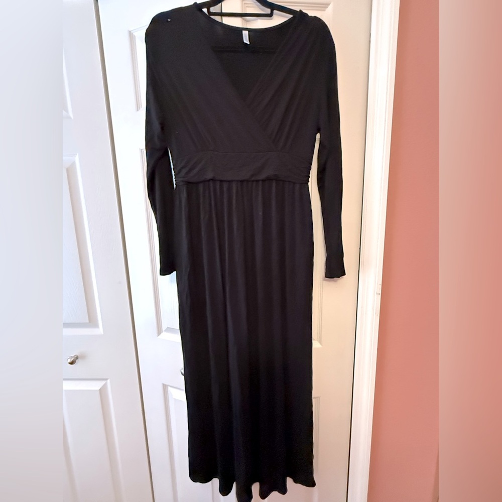 Women’s black empire waist maxi dress size extra large